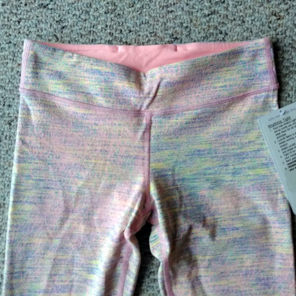 Ivivva Rhythmic pink pattern leggings 12